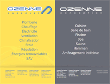 Tablet Screenshot of ozenne.fr